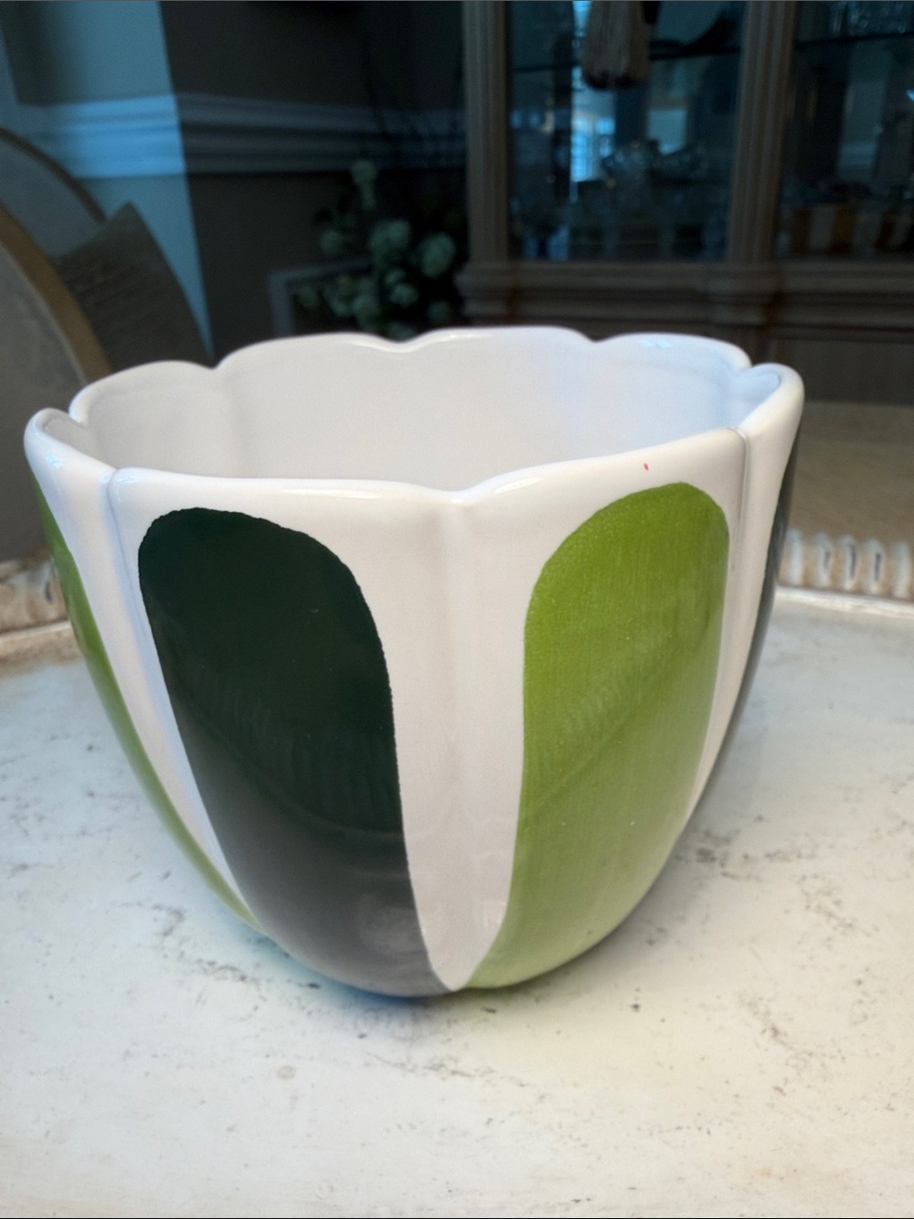 VIETRI Viva Garden Tulip  Cachepot  NWT